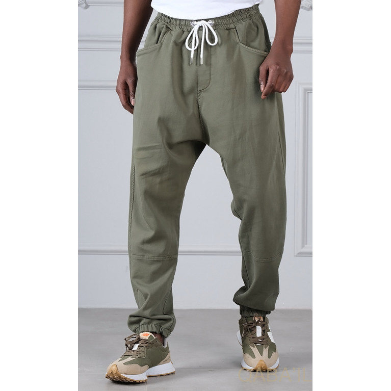 SAROUEL Homme (du 36 au 50) Coton Grande Taille élastique pantalon