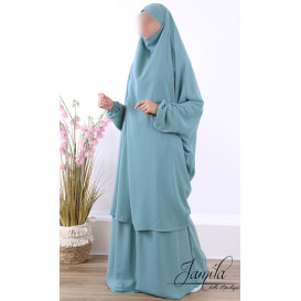 JIlbab 2 Pièces -  Bleu...