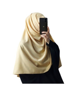 Hijab façon Nayda - couleur Mauve - Sedef
