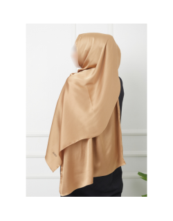 Hijab Matière Satiné - Couleur Taupe - Sedef