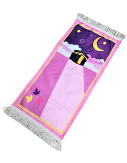 Tapis de Prière Rose - Kids - Kaaba - 42 x 87 cm