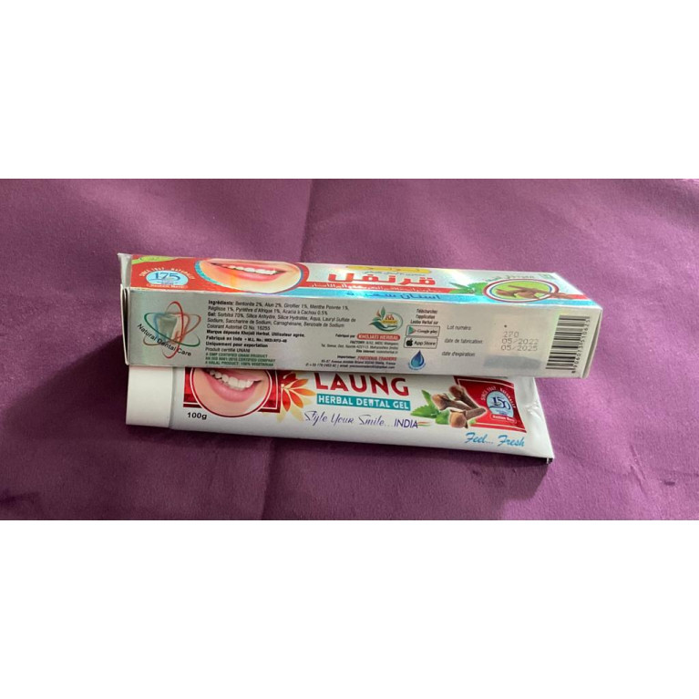 Dentifrice Herbal Looloo 100G Meswak avec Du Clou de Girofle