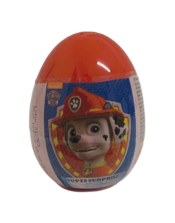 Oeuf surprise Pat Patrouille Rouge avec figurine 2D certifié halal de 10g