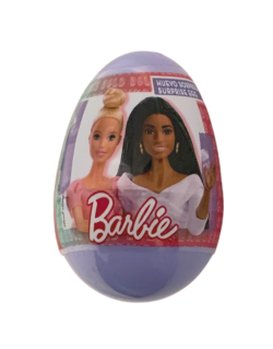 Oeuf surprise Barbie Violet avec figurine 2D certifié halal de 10g