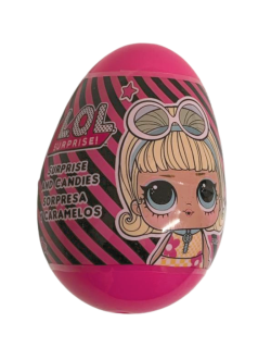 Oeuf surprise Poupée Lol Rose avec figurine 2D certifié halal de 10g