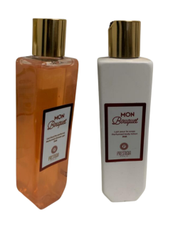 Coffret Mon Bouquet - Extraitde Parfum,Gel Douche, Lait pour le Corps - Mixte Homme et Femme - Prestigia
