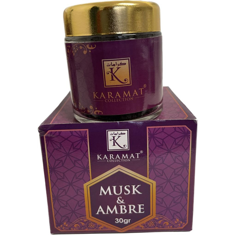 Encens Boisé - Bakhour Musk et Ambre - Parfums d'Ambiance - Karamat - 30 gr