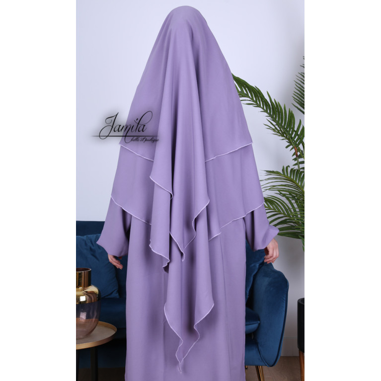 Khimar Lila Jamila : léger, doux et double voile