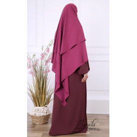 Abaya Papillon - Camel Foncé - Microfibre Léger - Jamila