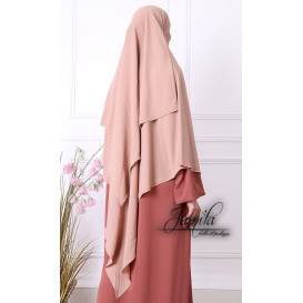 Abaya Papillon - Camel Foncé - Microfibre Léger - Jamila