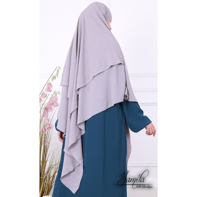 Abaya Papillon - Camel Foncé - Microfibre Léger - Jamila