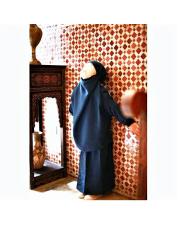 Jilbab Enfant - Bleu Canard - Safwa