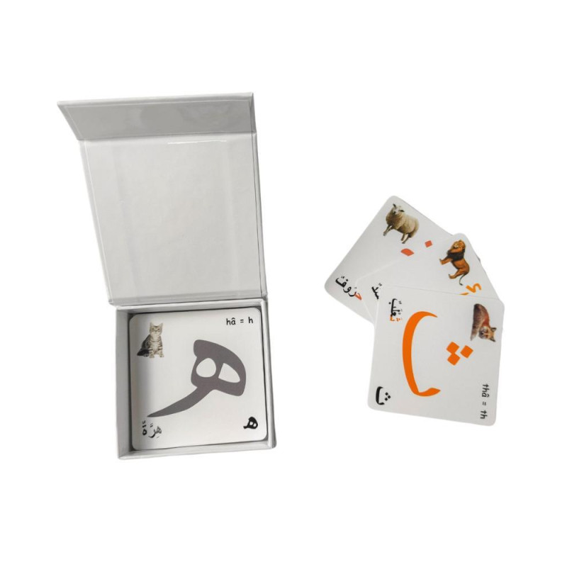 Carte Alphabet et Chiffres Arabe- Blanc - 40 Cartes - The Family - A partir de 3 ans Carte Alphabet et Chiffres Arabe- Blanc - 40 Cartes - The Family - A partir de 3 ans