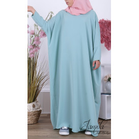 Abaya Papillon Fille Microfibre Enfant - Vert Eau - Jamila