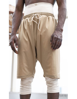 Sarouel de Bain Cycliste - SwimShort - Camel - Qaba'il