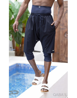Sarouel de Bain Cycliste - SwimShort - Bleu Nuit - Qaba'il