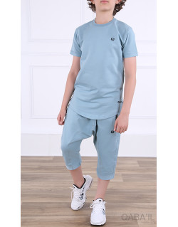 Ensemble Nautik Kid - Kaki - Sarouel + T-Shirt de 3 à 16 ans - Qaba'il
