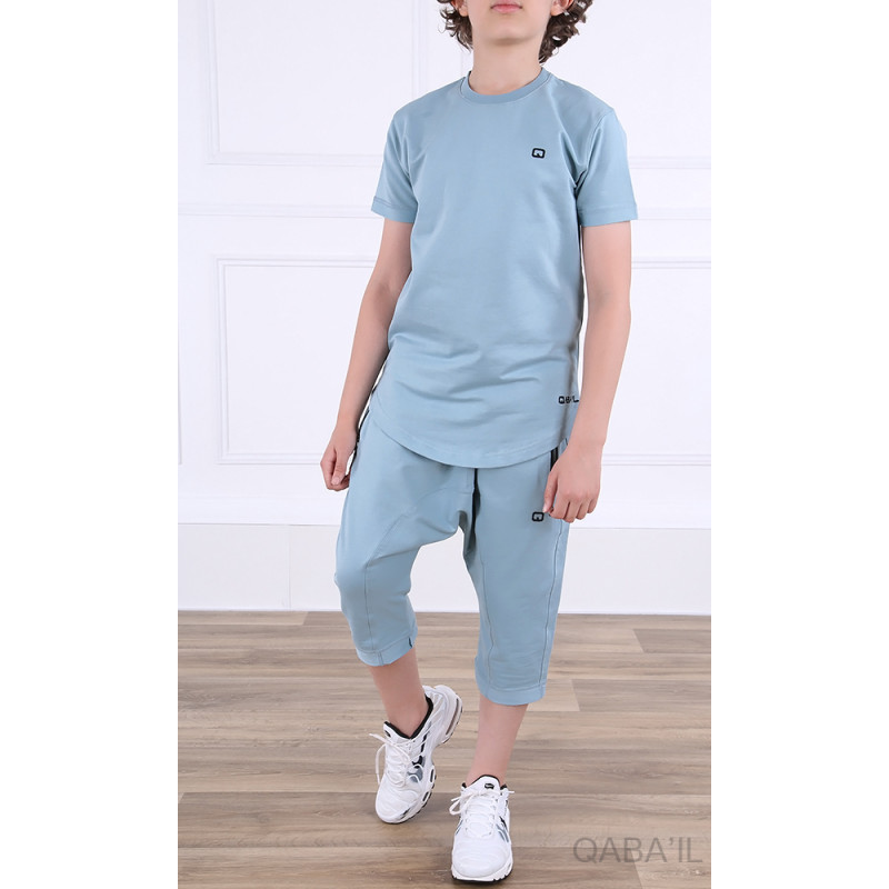 Ensemble Nautik Kid - Kaki - Sarouel + T-Shirt de 3 à 16 ans - Qaba'il