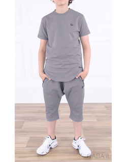 Ensemble Nautik Kid - Kaki - Sarouel + T-Shirt de 3 à 16 ans - Qaba'il