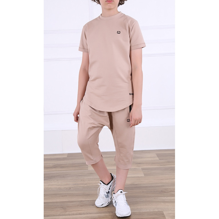 Ensemble Nautik Kid - Beige - Sarouel + T-Shirt de 3 à 16 ans - Qaba'il