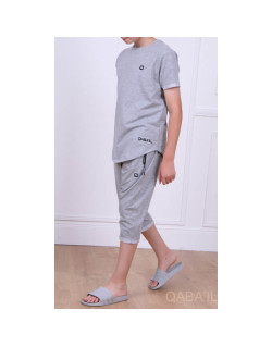 Ensemble Nautik Kid - Bleu Clair- Sarouel + T-Shirt de 3 à 16 ans - Qaba'il