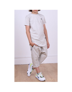 Ensemble Nautik Kid - Bleu Clair- Sarouel + T-Shirt de 3 à 16 ans - Qaba'il