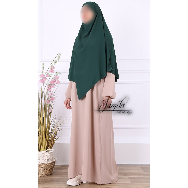 Khimar - Vert Sapin - Microfibre Léger - Jamila