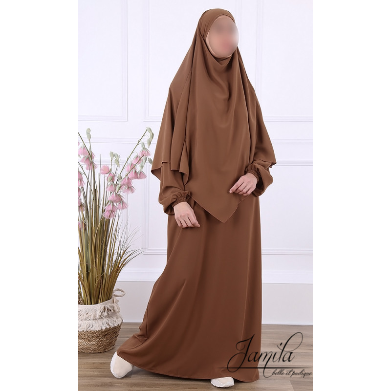 Khimar - Praline - Microfibre Léger - Jamila