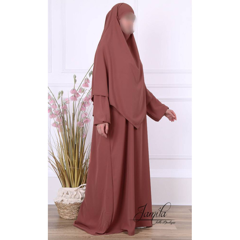 Khimar - Praline - Microfibre Léger - Jamila