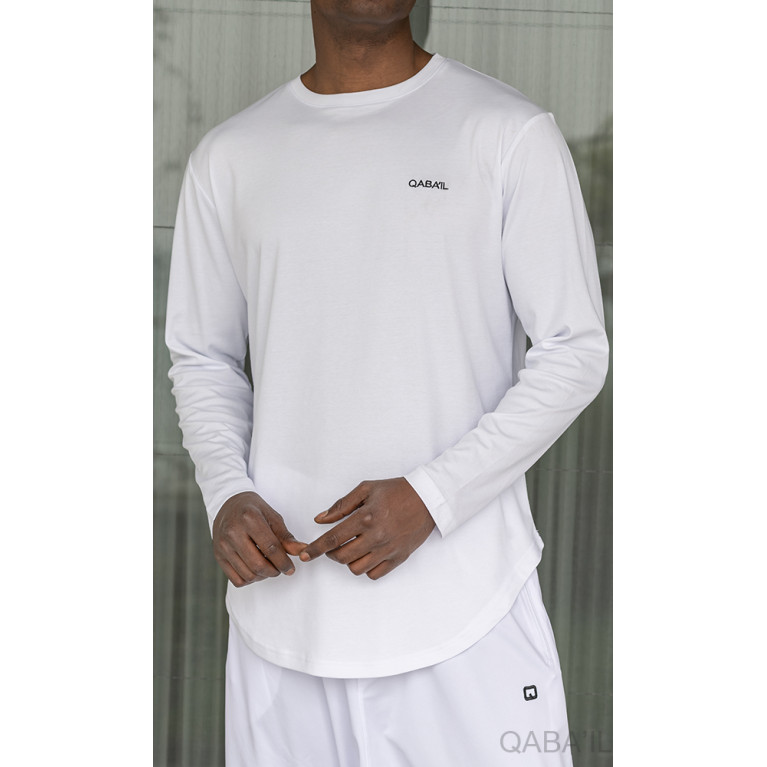 T-Shirt Léger Blanc Manches Longues Qaba'il : S23