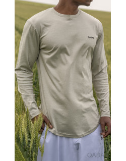 T-Shirt Léger Vert Clair Manches Longues Qaba'il : S23
