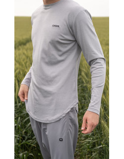 T-Shirt Léger Gris Manches Longues Qaba'il : S23