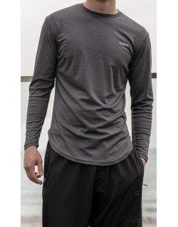T-Shirt Léger Anthracite Manches Longues Qaba'il : S23