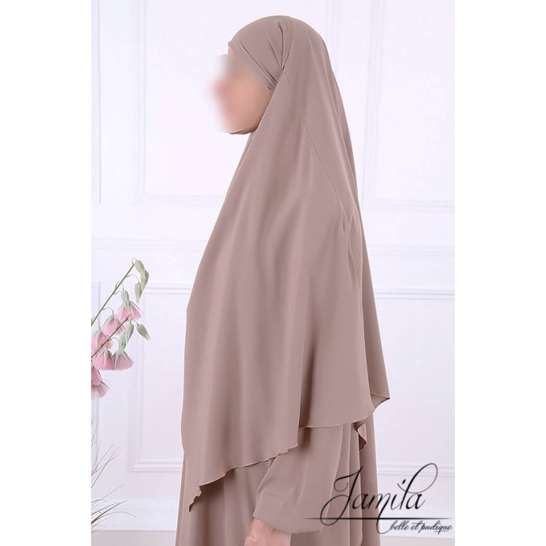 Khimar - Taupe Nude - Microfibre Royal - Jamila