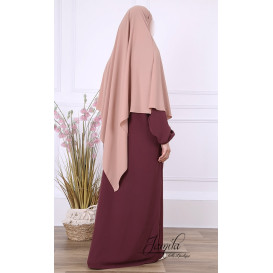 Khimar - Taupe Rosé - Microfibre Léger - Jamila