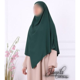 Khimar - Vert Sapin - Microfibre Léger - Jamila