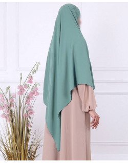 Khimar - Bleu Vert - Microfibre Royal - Jamila - 2566K1R
