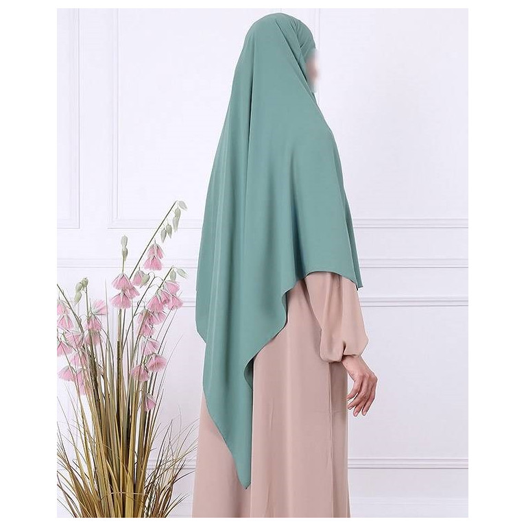 Khimar - Bleu Vert - Microfibre Royal - Jamila - 2566K1R