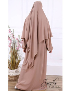Khimar - Taupe Rosé - Microfibre Royal - Jamila - 2314K1R