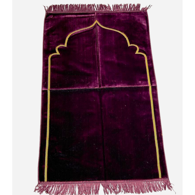 Tapis de prière violet haute qualité 