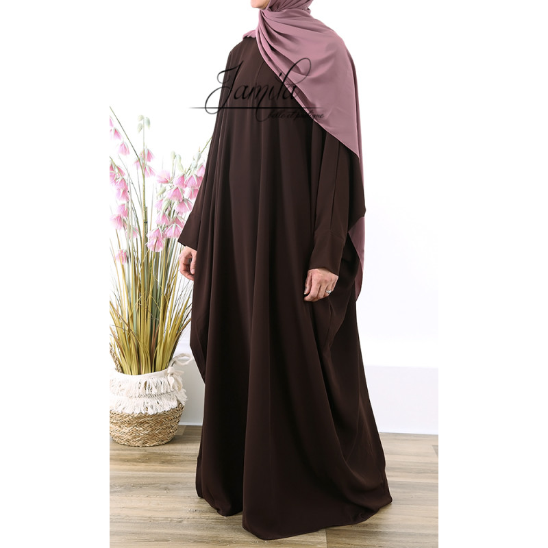 Abaya Papillon - Chocolat - Royal - Jamila - 293APRY