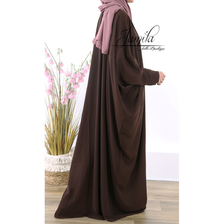 Abaya Papillon - Chocolat - Royal - Jamila - 293APRY