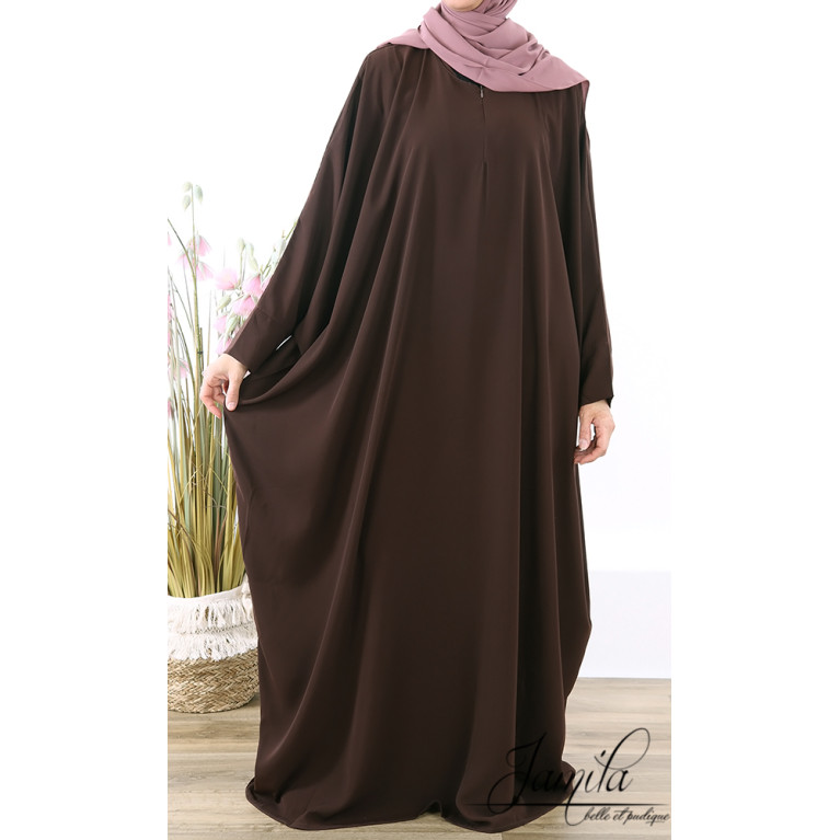 Abaya Papillon - Chocolat - Royal - Jamila - 293APRY