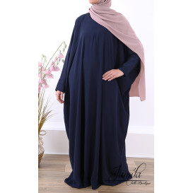 Abaya Papillon - Bleu Nuit - Royal - Jamila 