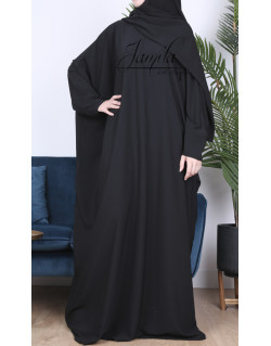 Abaya Papillon - Noir - Royal - Jamila