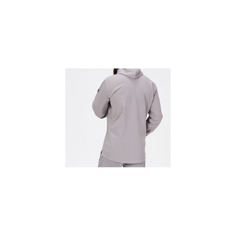 Sweat Capuche en Coton Stretch - Gris Clair - Qaba'il : Haut Kameron