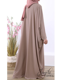 Abaya Papillon - Taupe - Royal - Jamila
