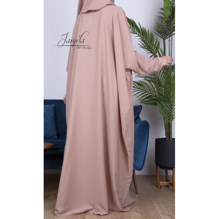 Abaya Papillon - Taupe rosé - Royal - Jamila