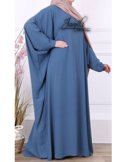 Abaya Papillon - Bleu Jean - Royal - Jamila