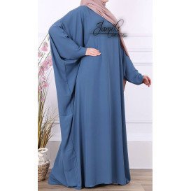 Abaya Papillon - Bleu Jean - Royal - Jamila